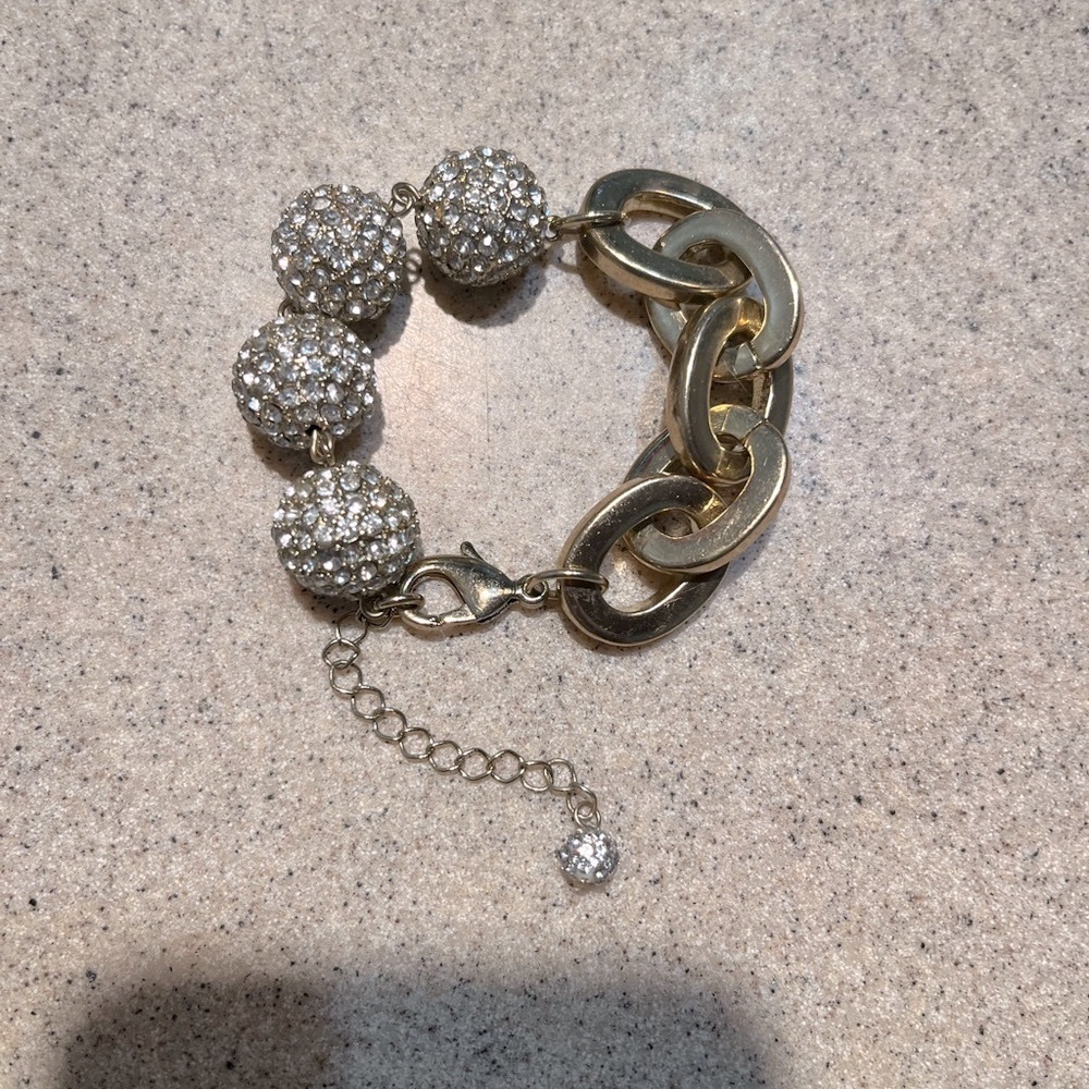 Gold and Silver Chain Bracelet